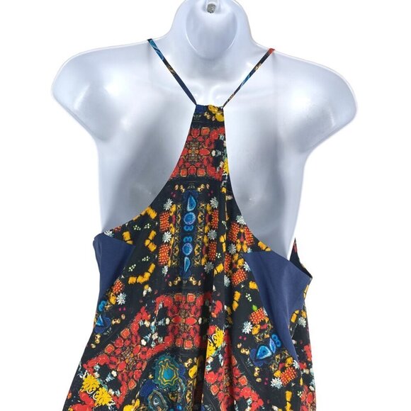 Alice + Olivia Kaleidoscope Mini Dress Small Silk Blend Printed Y2K DR-1445   De - Picture 5 of 9